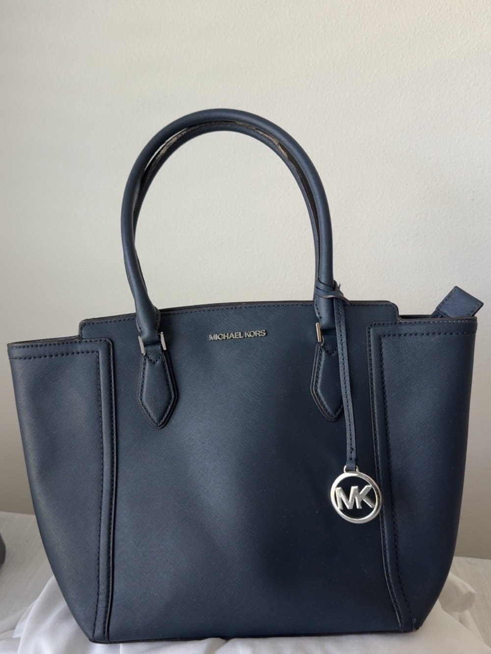 Michael Kors Navy Saffiano Leather Tote